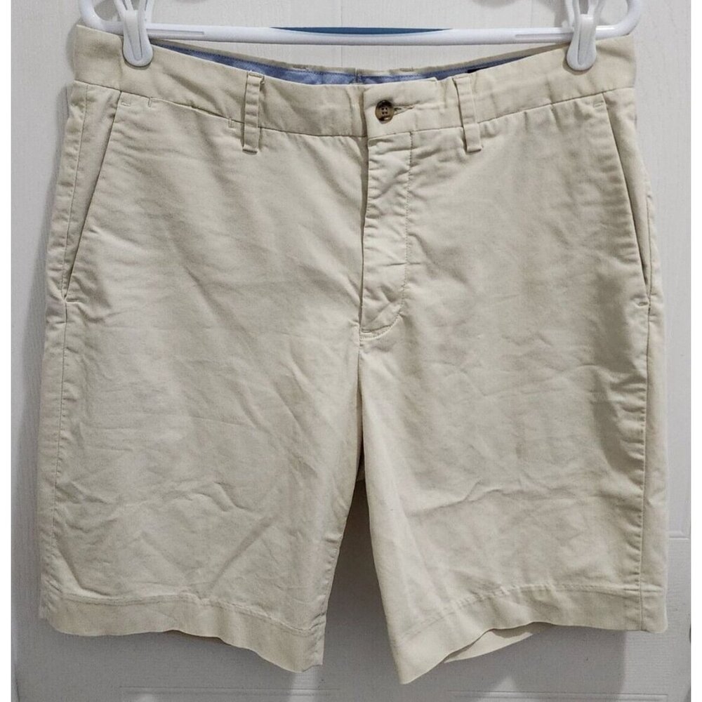 Polo‎ Ralph Lauren Beige Stretch Classic Fit Chino Shorts Size 32 9" Inseam